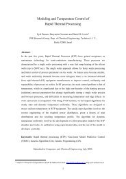 Modeling and Temperature Control of Rapid Thermal Processing