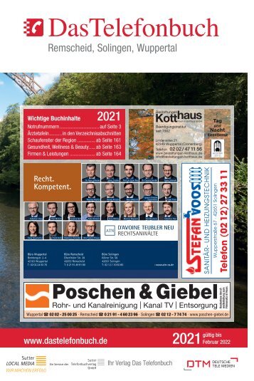 Remscheid Solingen Wuppertal TB 21/22