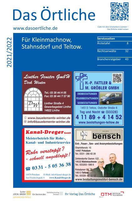 Kleinmachnow Stahnsdorf und Teltow ÖTB 21/22