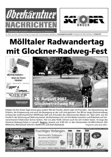 Mölltaler Radwandertag mit Glockner-Radweg-Fest - Oberkärntner ...