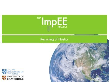 Recycling of plastics - University of Cambridge
