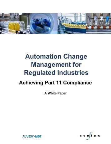 White paper - Automation Change Management for Regulated Industries