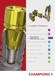 Catalogue produits – Implants Champions (R)Evolution 