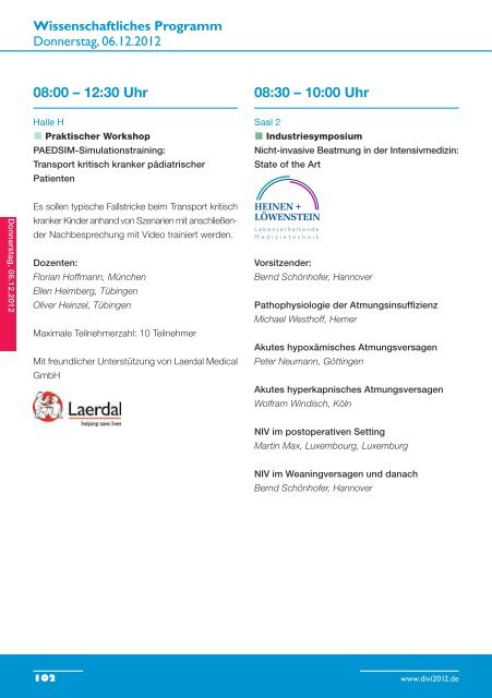 Hauptprogramm - DiVi 2012