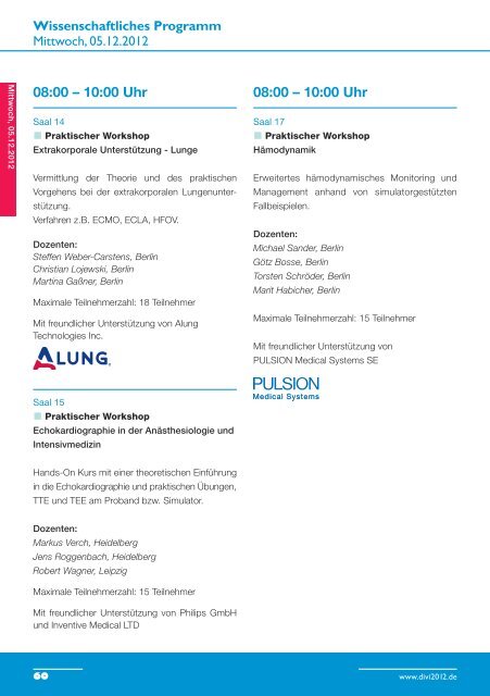 Hauptprogramm - DiVi 2012