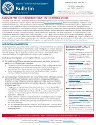 22_0207 National Terrorism Advisory System Bulletin