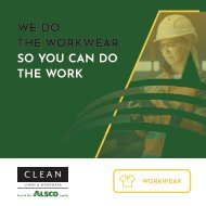 CLEAN Workwear Brochure - INDUSTRIAL GARMENTS