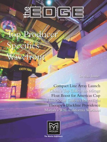 Contents - Professional Loudspeaker Systems. Martin Dchpro Ltd.