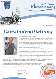 Gemeindemitteilung Kirchanschöring 2022-1
