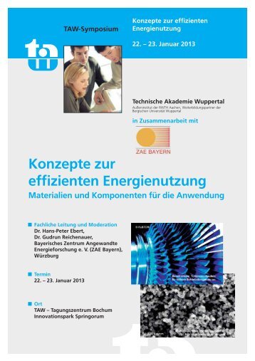 Konzepte zur effizienten Energienutzung 22. - HALA Contec GmbH ...