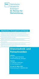 Stanztechnik und Feinschneiden - Böhler Edelstahl