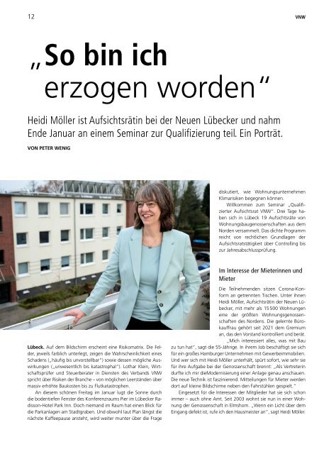 VNW-Magazin Ausgabe 1/2022