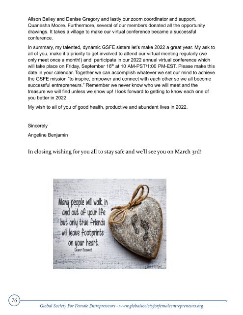 GSFE Newsletter-February 2022