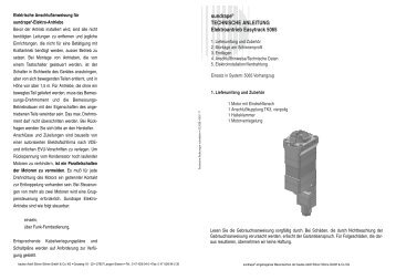 Technische Anleitung Elektroantriebe, Vorhangzug 5065, PDF