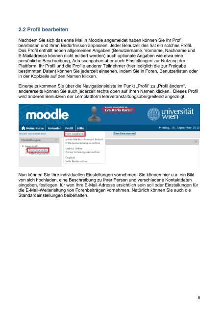 Technische Einführung in Moodle 2 - Zentraler Informatikdienst ...