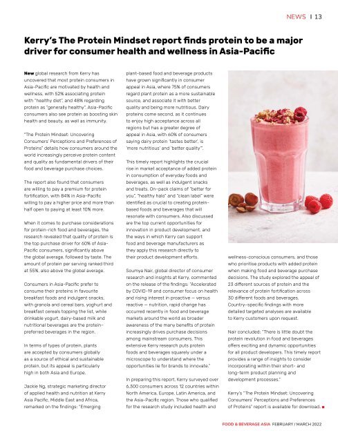 Food & Beverage Asia February/March 2022