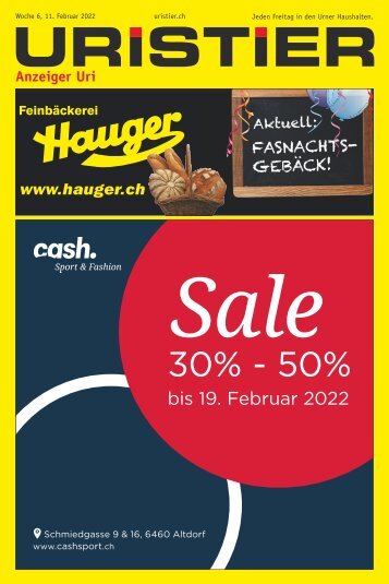 06.2022 Uristier – Der Urner Gratisanzeiger