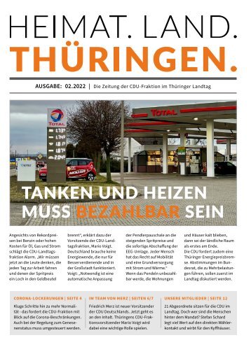 HEIMAT. LAND. THÜRINGEN. Ausgabe 02/22