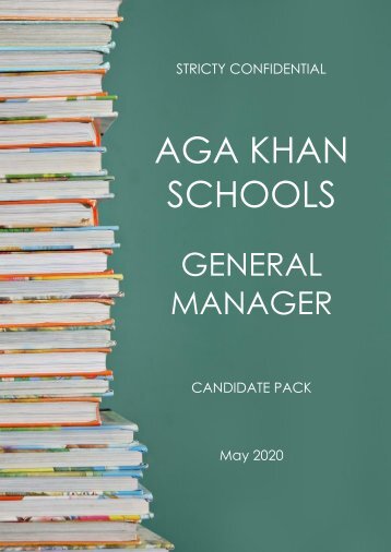 Aga Khan Schools - General Manager (Strictly Confidential)