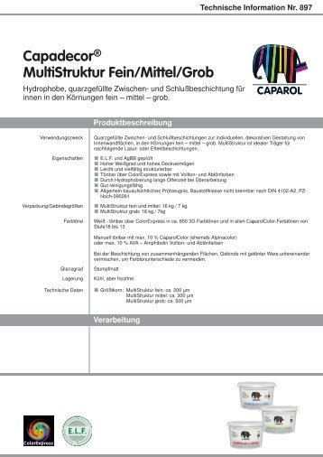 Capadecor® MultiStruktur Fein/Mittel/Grob - Caparol