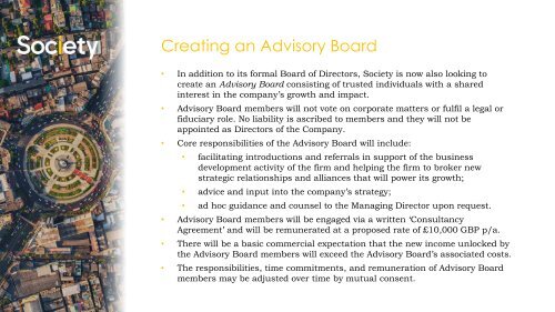 Our Advisory Board - Briefing Document