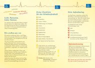Patienteninformation - Deutsches Kinderherzzentrum Sankt Augustin