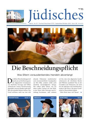 Die 37. Ausgabe von Jüdisches - Chabad Lubawitsch - Berlin