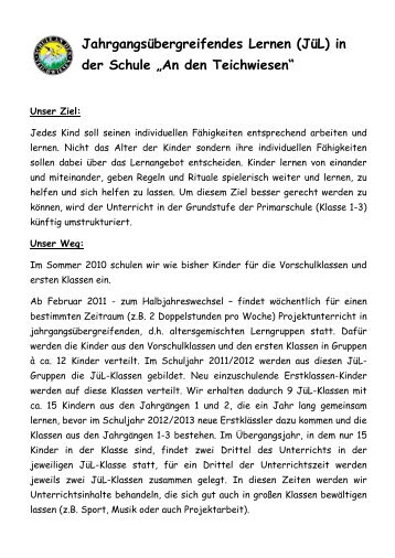 (JüL) in der Schule „An den Teichwiesen“