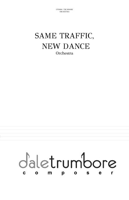 Same Traffic, New Dance-Dale Trumbore