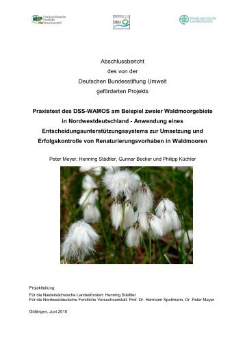 Abschlussbericht - Nordwestdeutsche Forstliche Versuchsanstalt