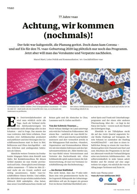 vsao Journal Nr. 1 - Februar 2022