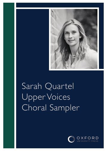 Sarah Quartel - Upper Voices Sampler
