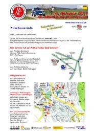 Zuschauerinfo - MSC Emstal e.V. im ADAC