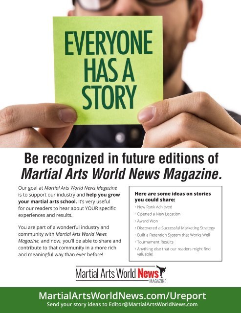 Martial Arts World News Magazine - Volume 19 | Issue 1