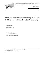 Strategien zur Innenstadtbelebung in NÖ im Lichte der neuen - FGW