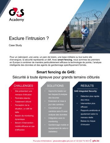 Case Study | Smart fence - Exclure l'intrusion ?