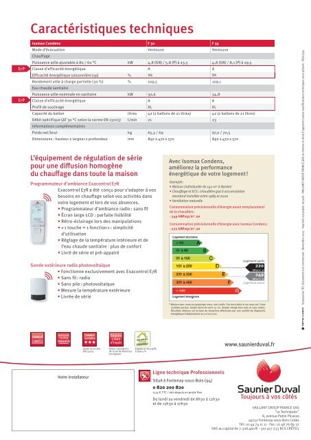 Chaudières à condensation Gaz Isomax Condens