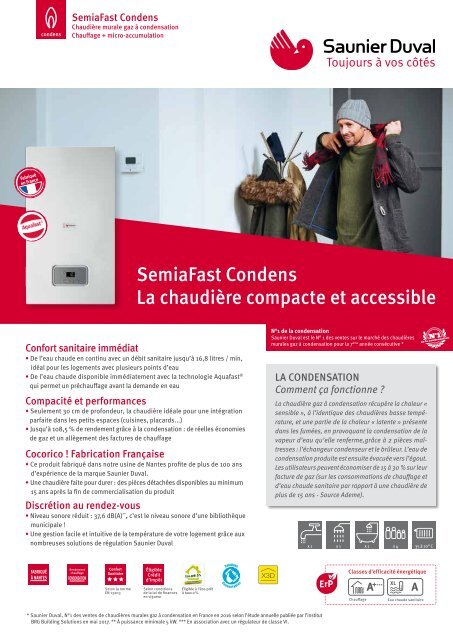 Chaudières à condensation SemiaFast Condens