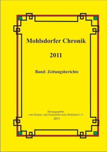 Mohlsdorfer Chronik 2011 - mohlsdorfer aktuelle