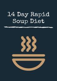 14 Day Rapid Soup Diet PDF Recipe and Ingredients Book