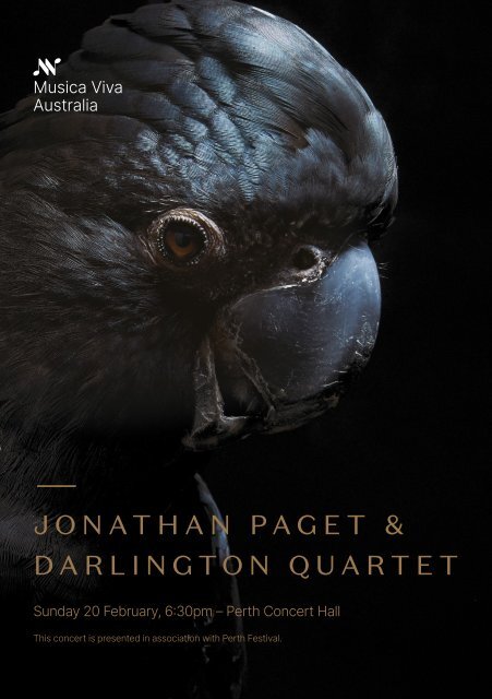 Jonathan Paget & Darlington Quartet Program Guide | February 2022