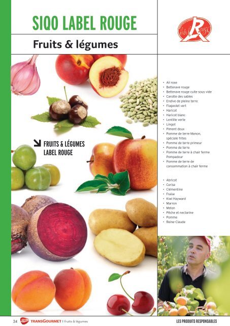 Catalogue EGalim - Fruits et légumes et produits de la mer