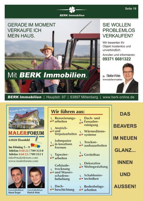 Programmheft Beavers NEU - März-April - 2022