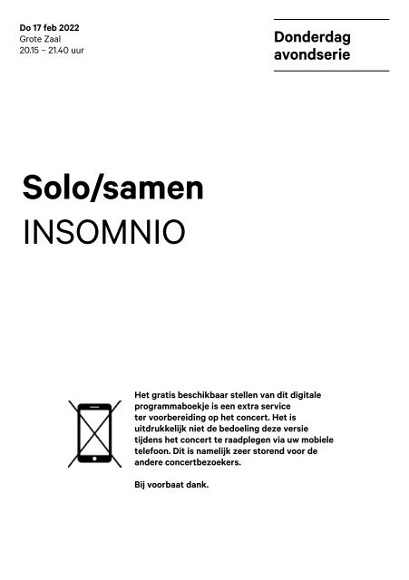 2022 02 17 Solo/samen - INSOMNIO