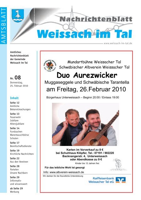 Mdchen kennenlernen aus weissach. Partnersuche und 