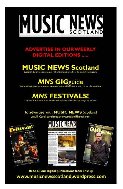 MNS GIGguide by MUSIC NEWS Scotland (Feb22-16)
