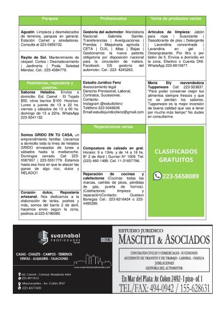 Boletín Informativo de Cooperativa Camet