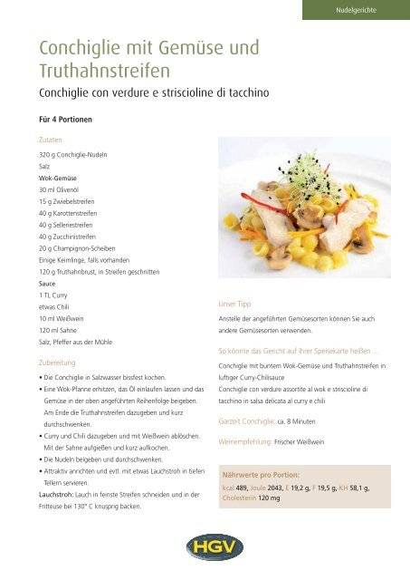 HGV-Rezeptmappe - Hoteliers- und Gastwirteverband