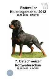 Schweizer Klubsiegerschau 2012 - Regionalgruppe Ost