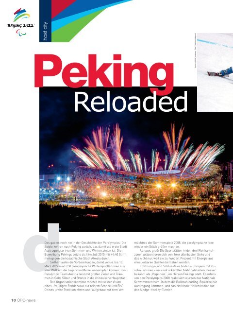 Paralympic News - Countdown PEKING 2022 - Ausgabe 1/2022